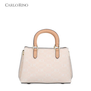 CR Monogram in Cream Top Handle M