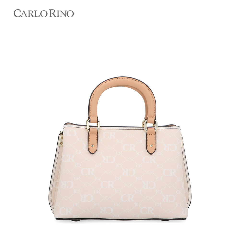 CR Monogram in Cream Top Handle M