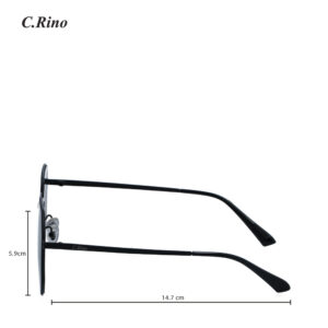 C.Rino Noir Jet Sunglasses