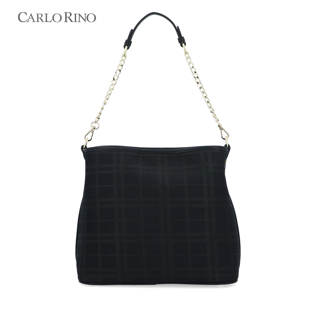 CR Brushed Plaid Shoulder Bag