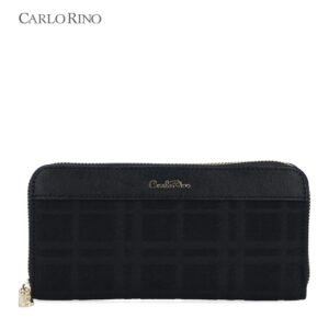 CR Brushed Plaid Zip Around Wallet