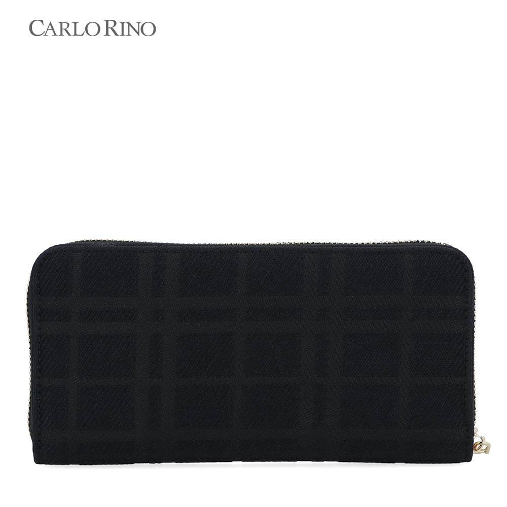 CR Brushed Plaid Zip Around Wallet