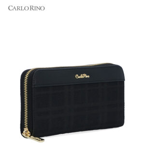 CR Brushed Plaid Zip Around Wallet