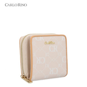 CR Monogram in Cream 2-Fold Wallet