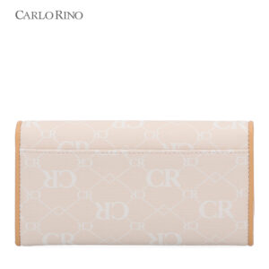 CR Monogram in Cream 2-Fold Long Wallet