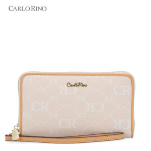 CR Monogram in Cream Zip Wallet