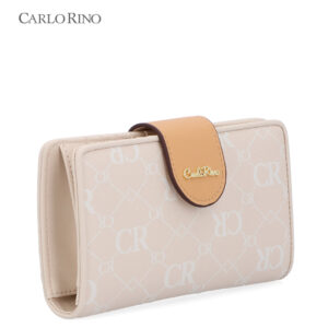 CR Monogram in Cream Fold Wallet