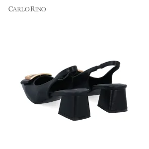 CR Bold Buckle Slingback Heels