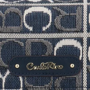 Carlo GEO Jacquard Long 3-Fold Wallet