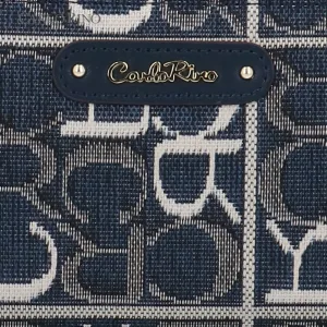 Carlo GEO Jacquard Single Zip Around Wallet