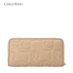 CR Sculpted Monogram Zip Around Wallet