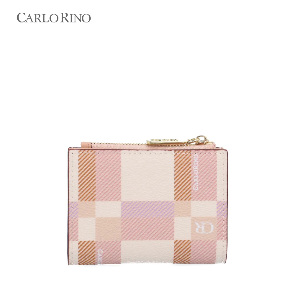 CR Dainty Check 2-Fold Short Wallet