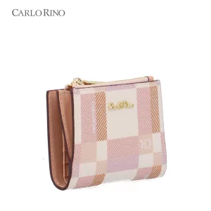 CR Dainty Check 2-Fold Short Wallet