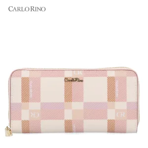 CR Dainty Check  Zip Around Wallet