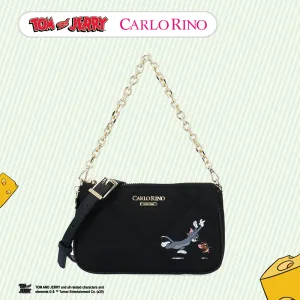 Tom and Jerry Nylon Wristlet Crossbody