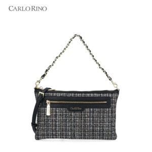 Clarice Tweed Crossbody Wallet