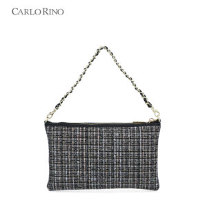 Clarice Tweed Crossbody Wallet