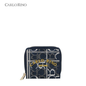 Carlo GEO Jacquard Short Zipper Wallet