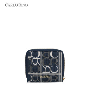 Carlo GEO Jacquard Short Zipper Wallet