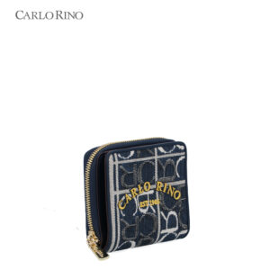 Carlo GEO Jacquard Short Zipper Wallet