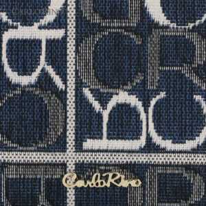 Carlo GEO Jacquard Short Zipper Wallet