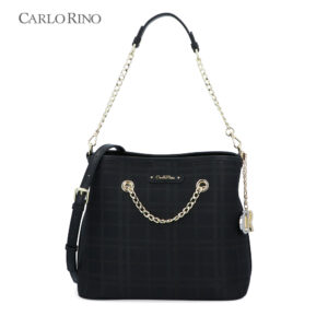 CR Brushed Plaid Shoulder Bag