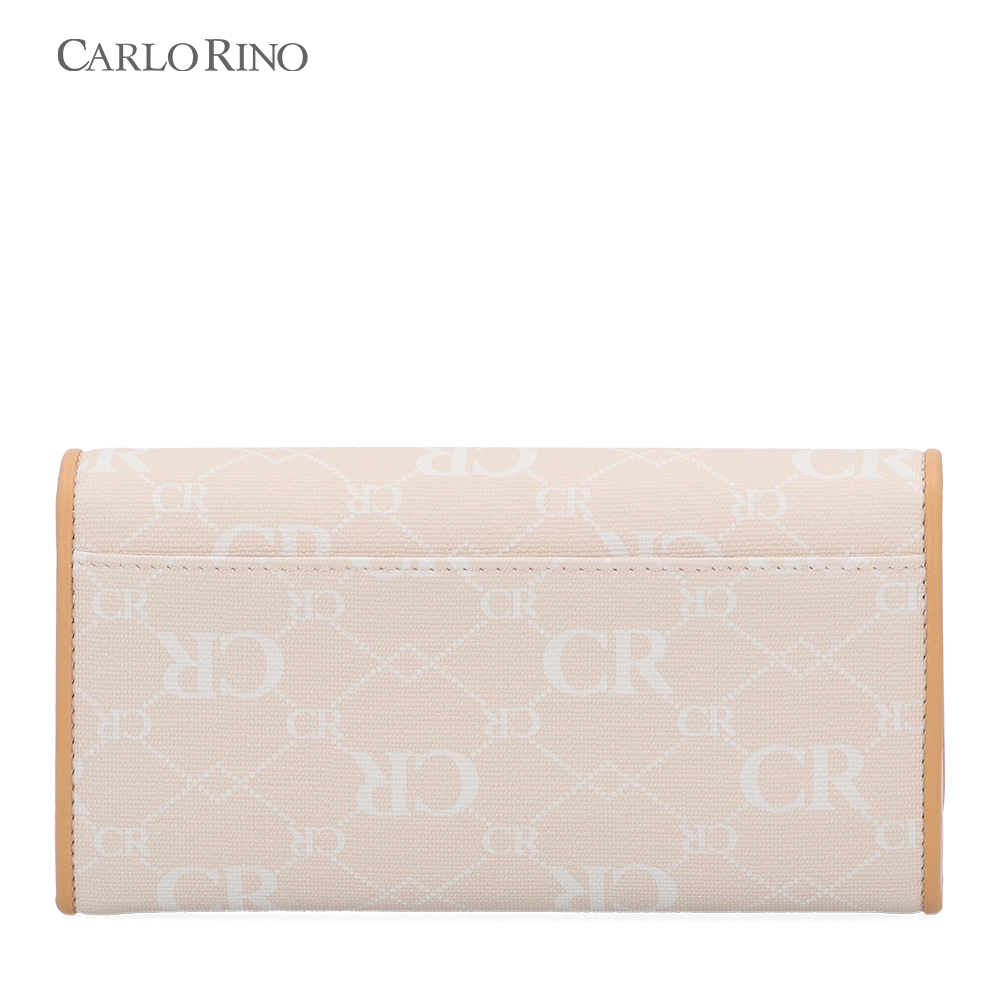 CR Monogram in Cream 2-Fold Long Wallet