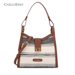 Rustic Weave Style 2-Way Shoulder Bag