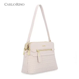 CR Giselle Woven Charm Crossbody Bag