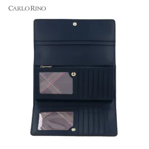 Carlo GEO Jacquard Long 3-Fold Wallet