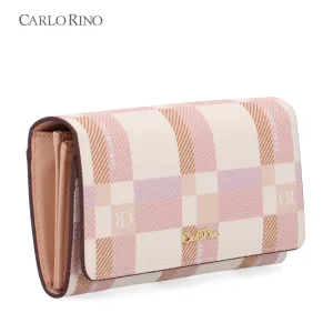 CR Dainty Check 2-Fold Long Wallet