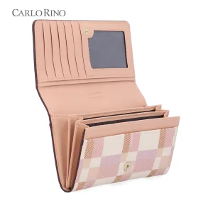 CR Dainty Check 2-Fold Long Wallet