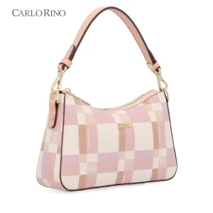 CR Dainty Check Crossbody Zip Wallet