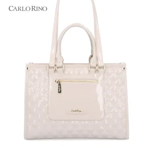 CR Ezra Glossy Quilted Tote Bag